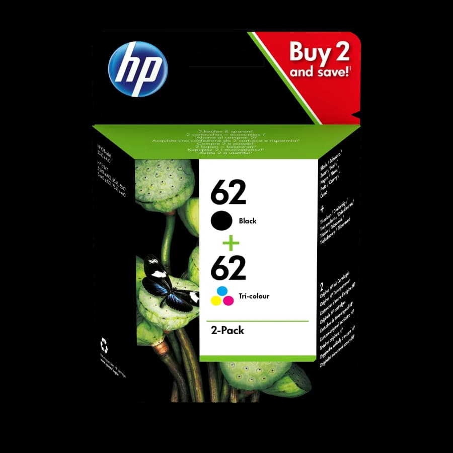 HP 62 (sort/3-Farge) hpn9j71ae-bl