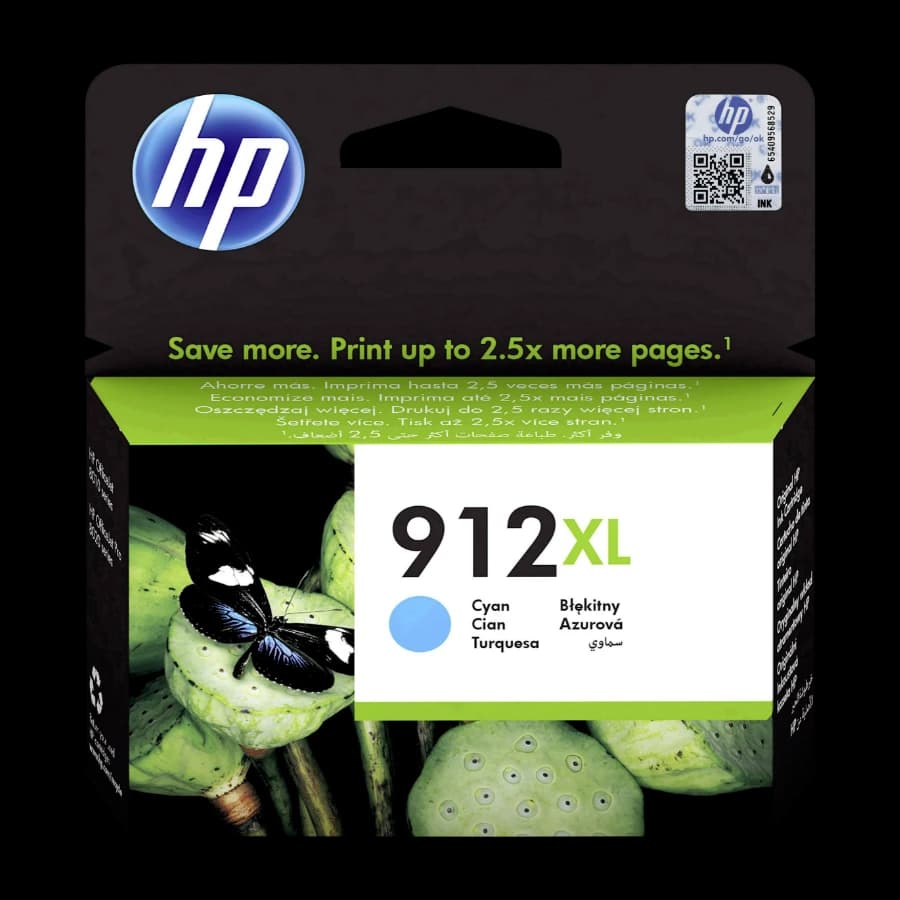 HP 912XL, cyan blekkpatron 3yl81ae