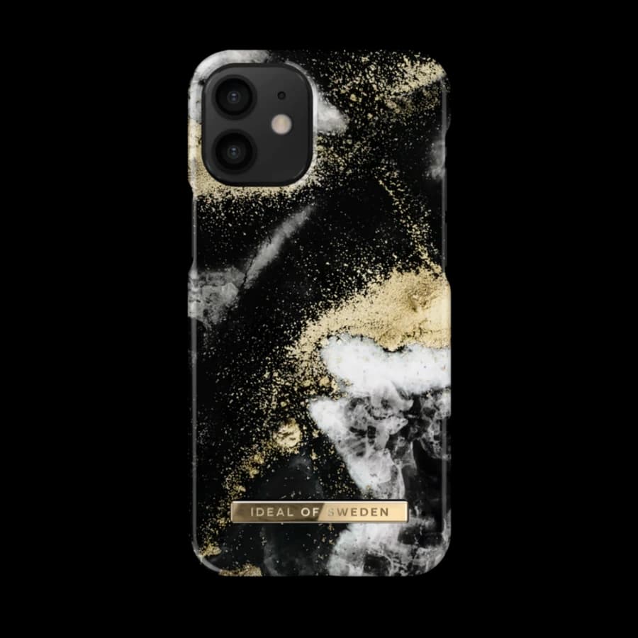Ideal Case iPhone 12 Mini, black Galaxy marble