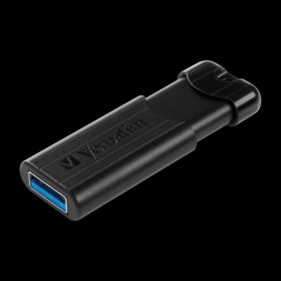 Verbatim Pinstripe USB-minnepenn 64 GB USB Type-A 3.2 Gen 1 (3.1 Gen 1), svart