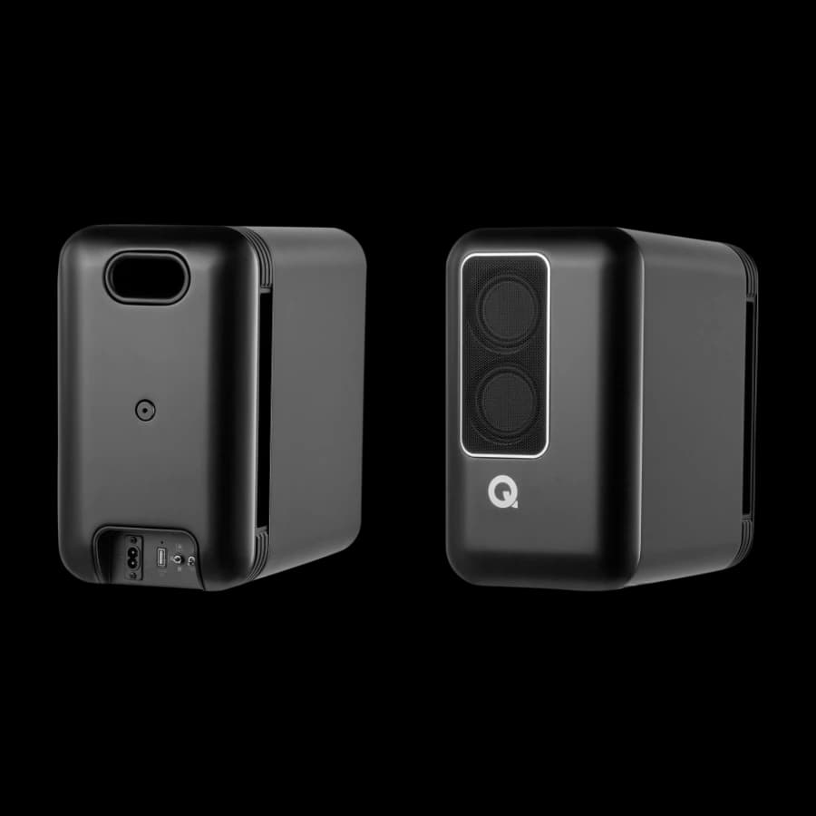 Q Acoustics Q Active 200 høyttaler + Hub, svart