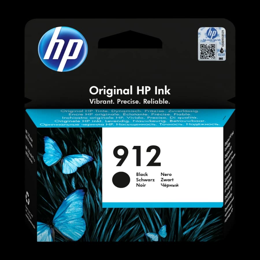 HP 912 1 Stykker Original blekkpatron, svart 3yl80ae