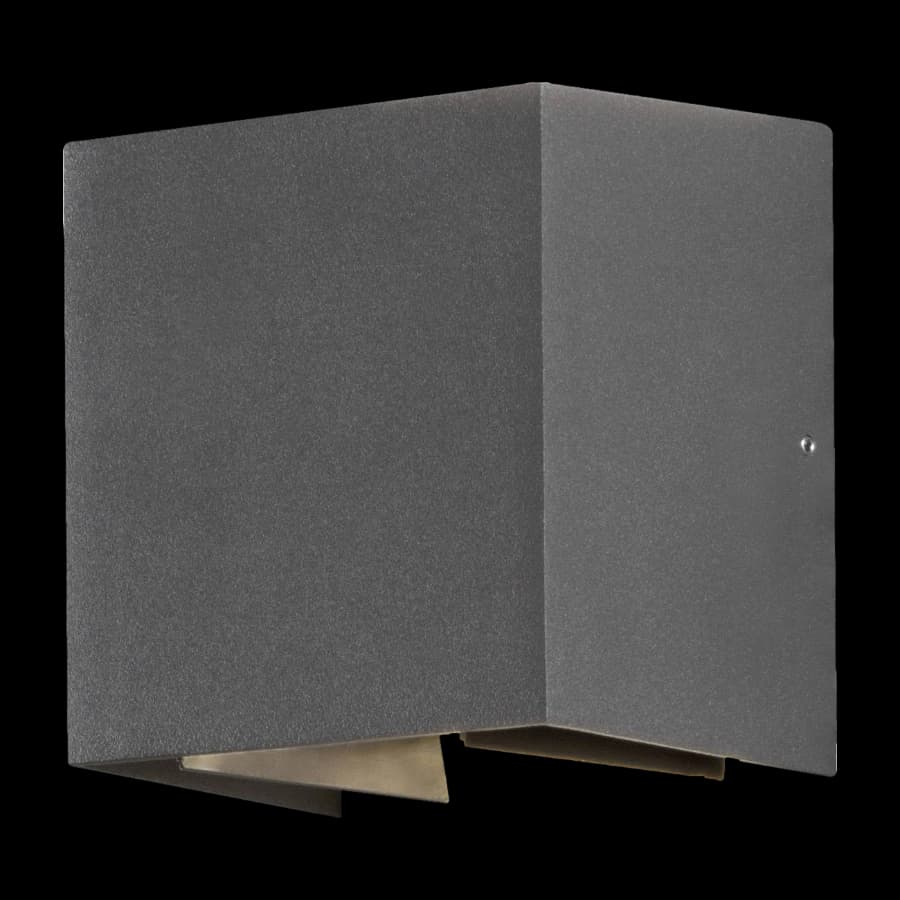 Konstsmide Cremona vegglampe dobbel Bred Mørk, grå