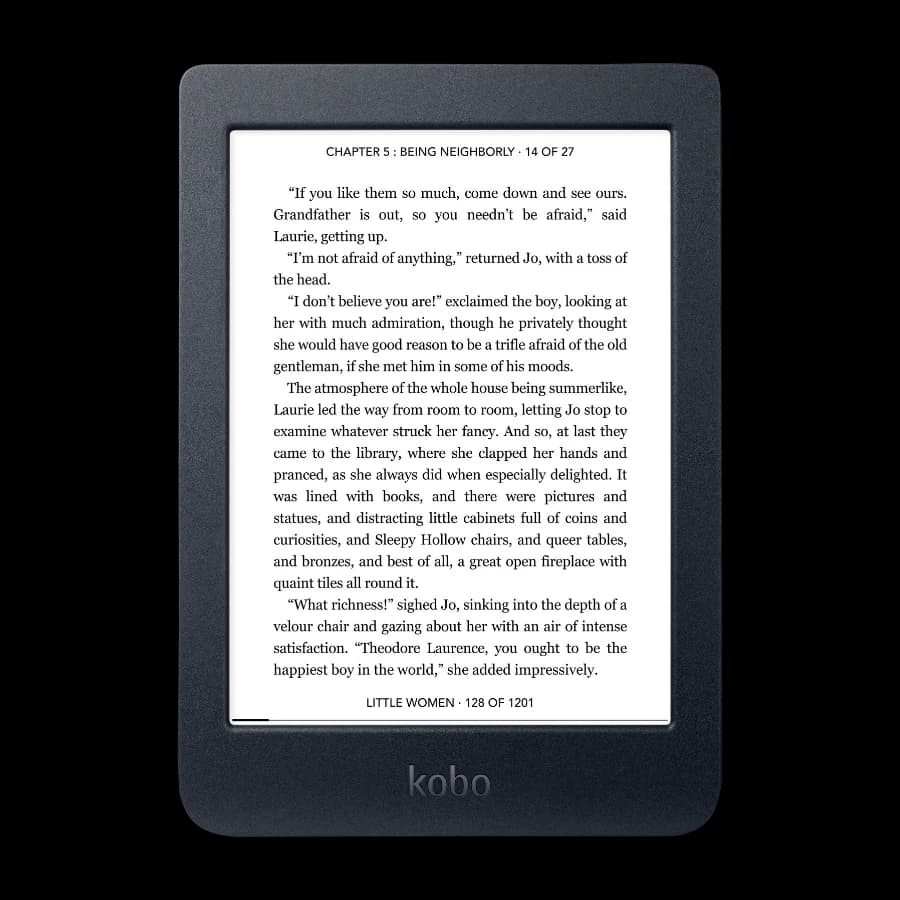 Kobo Nia E-Leser, svart