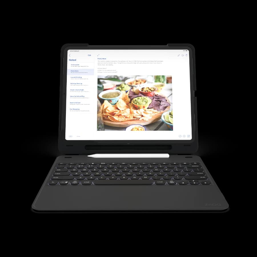 Zagg Slim Book Go iPad Pro 12,9", sort