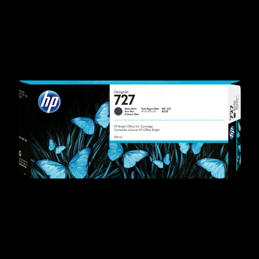 HP 727 Original, matt svart c1q12a