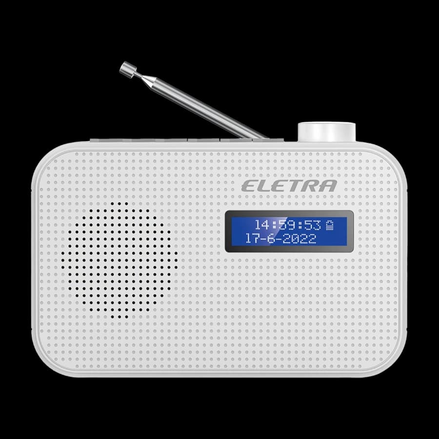 Eletra Tune 2 bærbar DAB+/FM radio, hvit