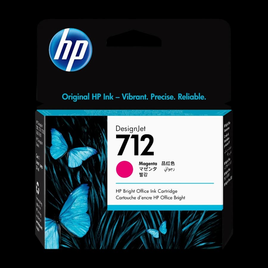 HP 712 1 Stykker Original blekkpatron Fiolblå hp3ed68a