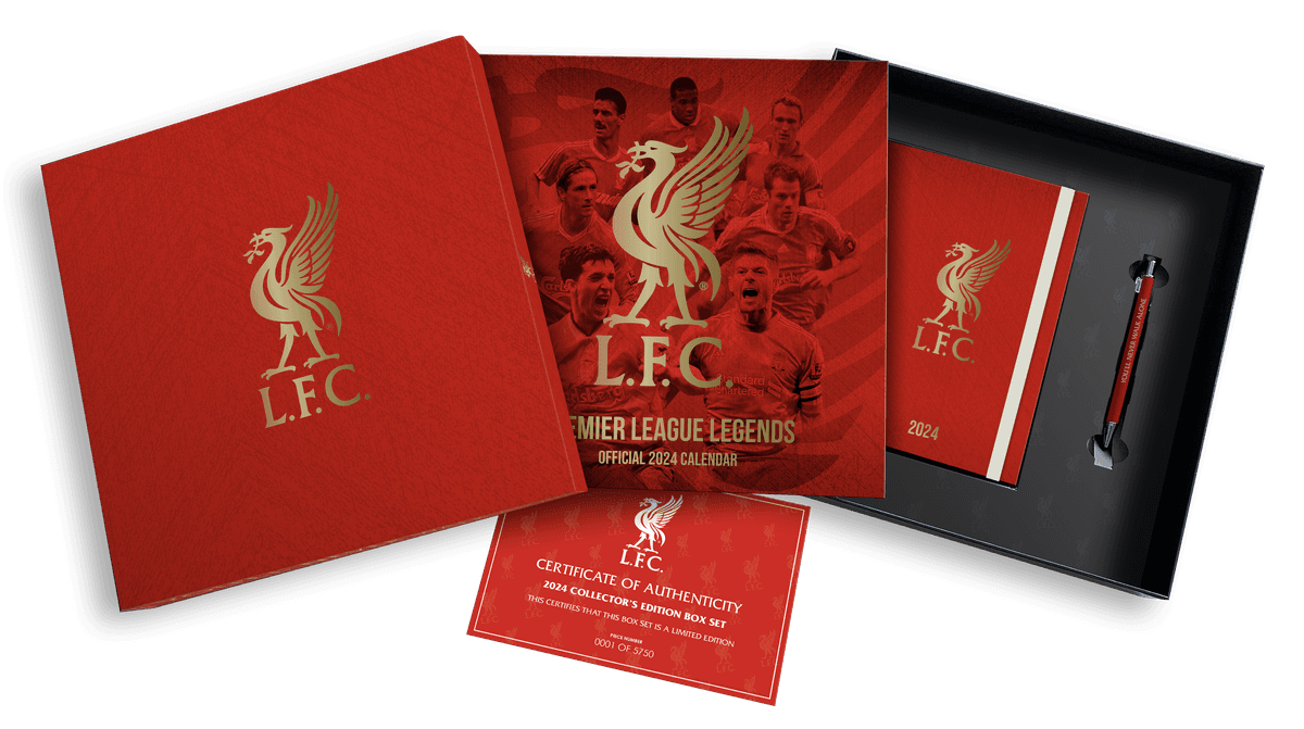 LIVERPOOL FC 2024 KALENDER & DAGBOK, MUSIKK GIFT BOKS