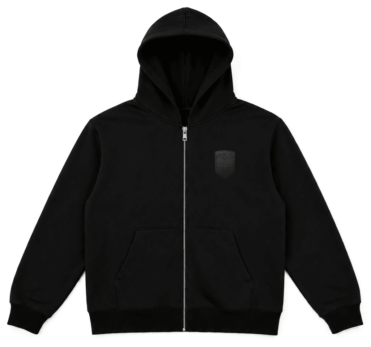 Black Fullzip Hoodie