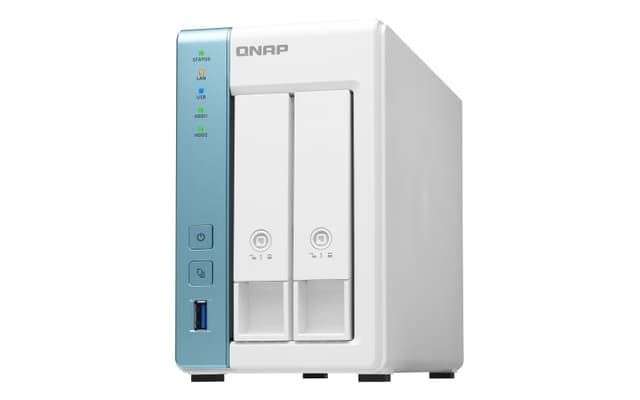 QNAP TS-231P3 NAS Tower Ethernet/bredbåndsforbindelse Turkis, Hvit Alpine AL-214