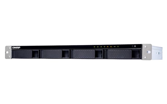 QNAP TS-431XeU NAS Rack (1U) Ethernet/bredbåndsforbindelse Sort, Rustfritt stål Alpine AL-314