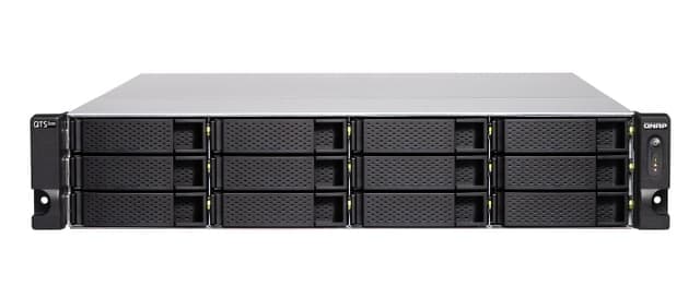 QNAP TS-h1277XU-RP NAS Rack (2U) Ethernet/bredbåndsforbindelse Sort, Grå 3700X