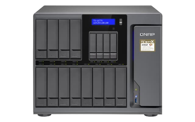 QNAP TS-1677X NAS Tower Ethernet/bredbåndsforbindelse Sort 1700