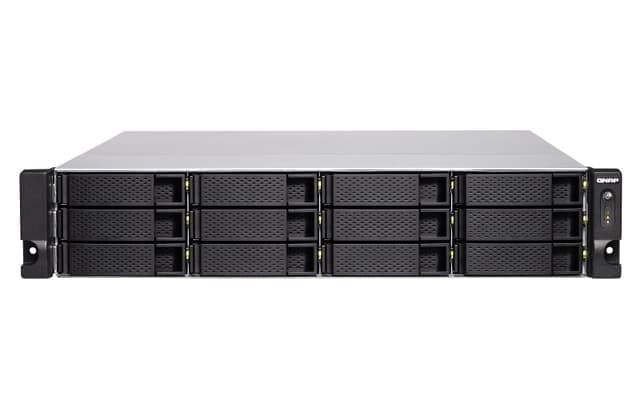 QNAP TS-1886XU-RP NAS Ethernet/bredbåndsforbindelse Aluminium, Sort