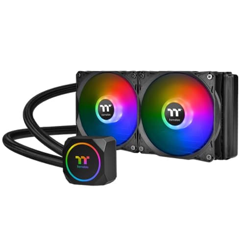 Thermaltake CL-W286-PL12SW-A computer cooling system Prosessor All-in-one liquid cooler Sort 1 stykker