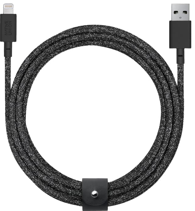 Native Union Belt XL USB-A til Lightning kabel (sort)