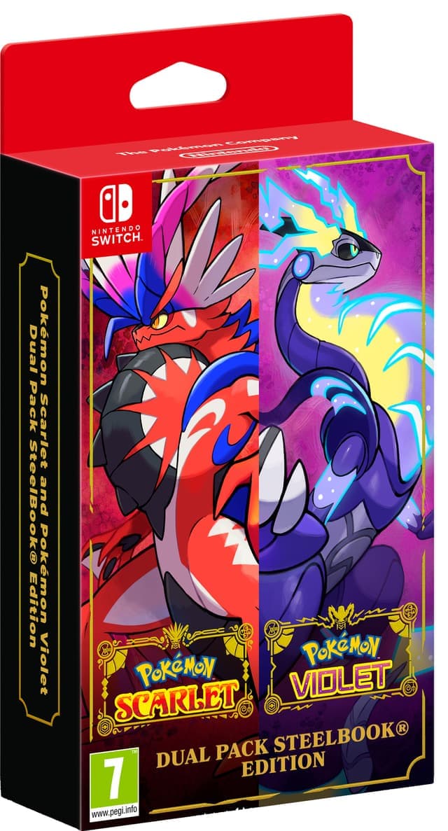 Pokémon Scarlet, Pokémon Violet Dual Pack - SteelBook Edition (Switch)