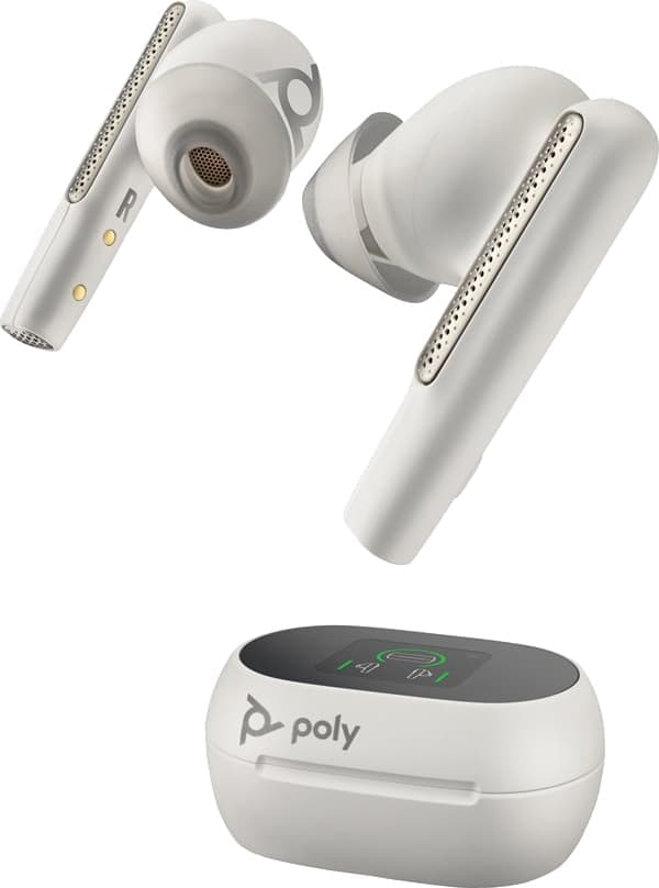 HP Poly Voyager Free 60+ UC hodetelefoner USB-C (hvit)