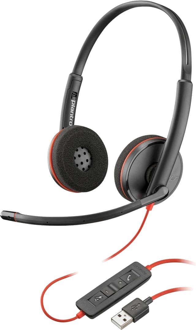 HP Poly Blackwire 3220 headset USB-A
