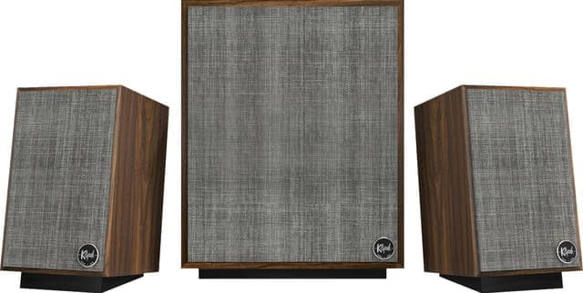 Klipsch ProMedia Heritage 2.1 høyttalersystem (valnøtt)