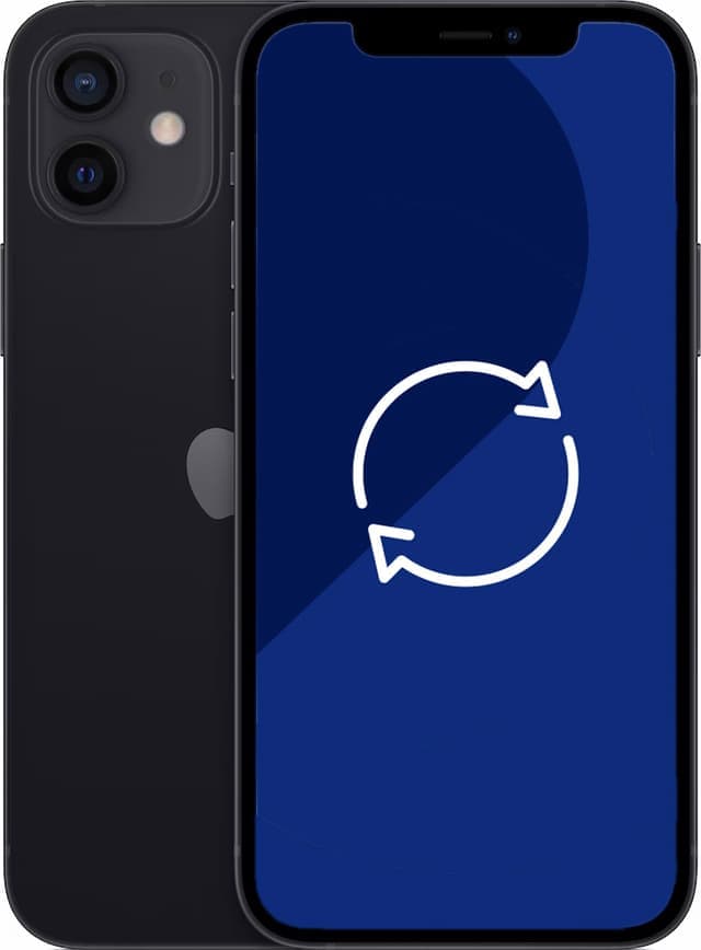 Brukt iPhone 12 - 5G smarttelefon 64 GB (sort)
