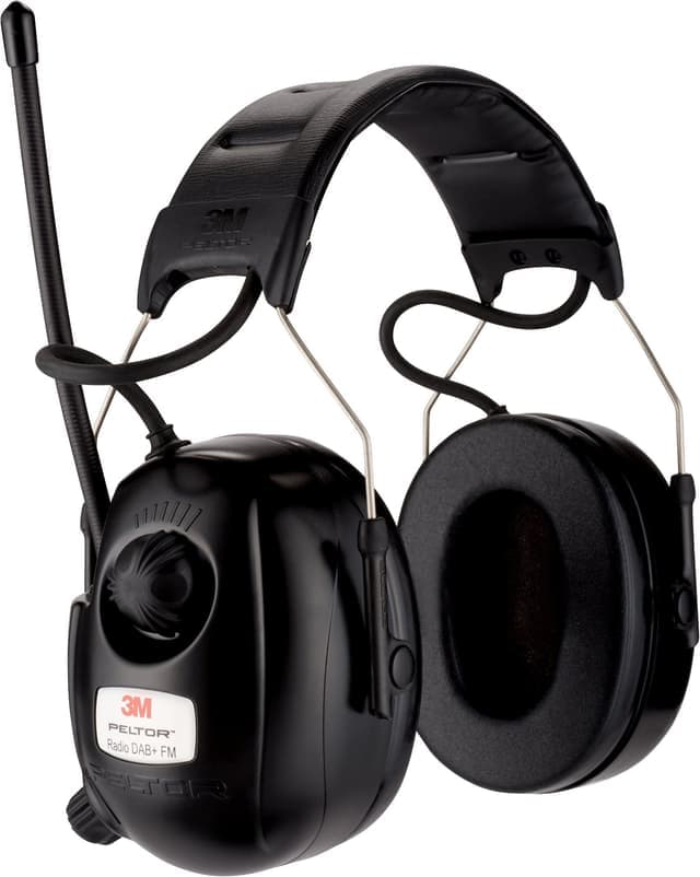 3M Peltor DAB+ og FM Radio kablet headset med hørselsvern
