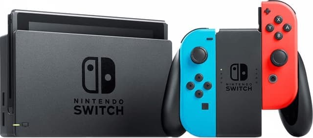 Nintendo Switch 2019 EU spillkonsoll med neon Joy-Con-kontrollere
