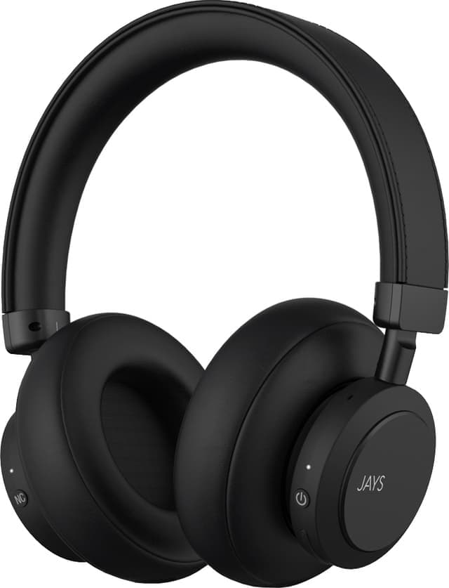 Jays q-Seven Wireless trådløse around-ear hodetelefoner (sort)