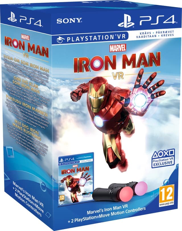 PlayStation 4 Iron Man VR og PlayStation Move sett