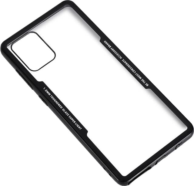Gear Samsung Samsung Galaxy A71 deksel i herdet glass (sort)