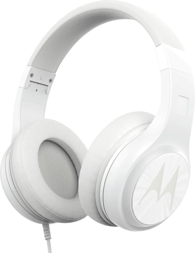 Motorola Pulse 120 on-ear hodetelefoner (hvit)