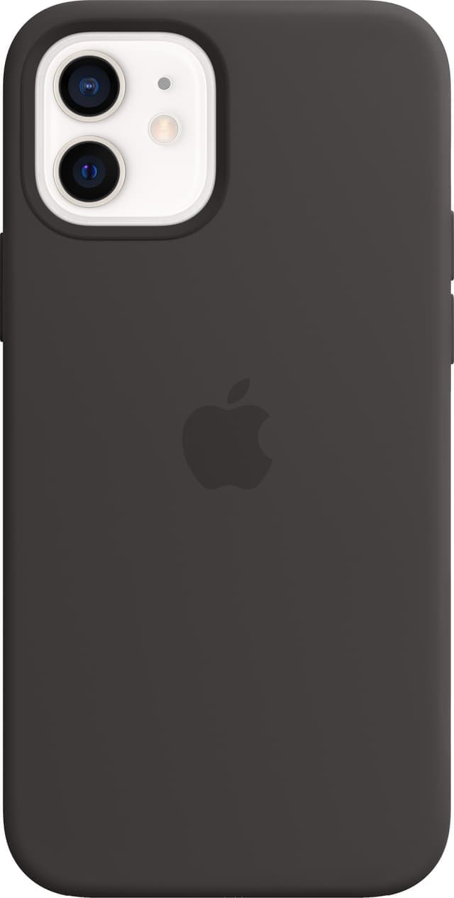 iPhone 12/12 Pro silikondeksel (sort)