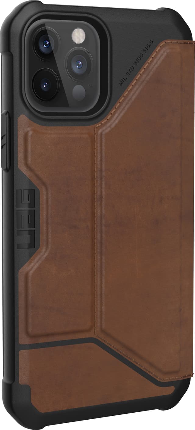 UAG Metropolis lommebokdeksel til iPhone 12/12 Pro (brunt lær)