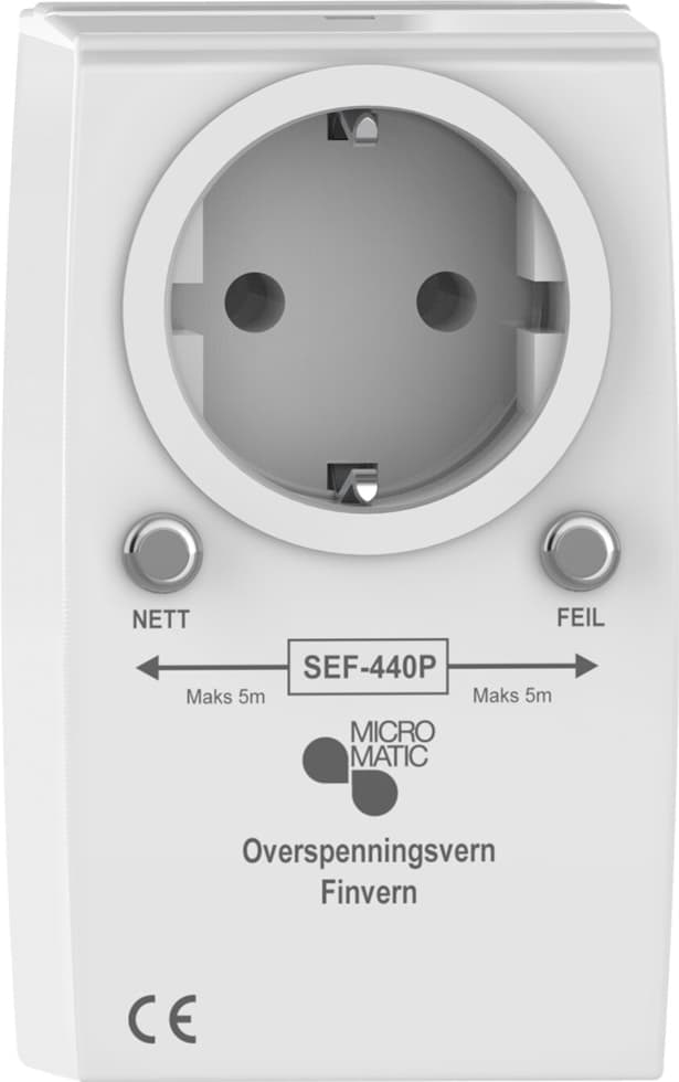 Micro Matic pluggbar overspenningsvern SEF440P