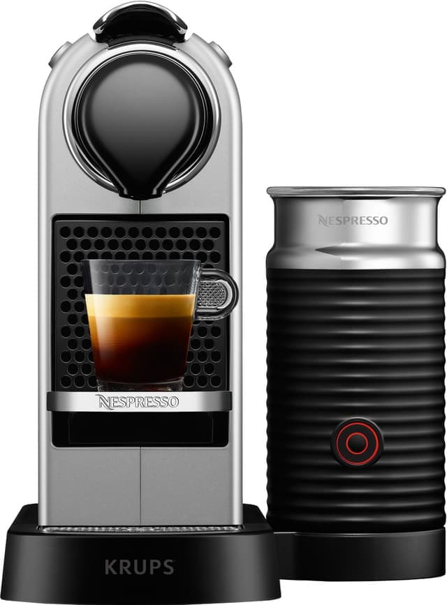 NESPRESSOCitiZ & Milk kaffemaskin fra Krups, Sølv