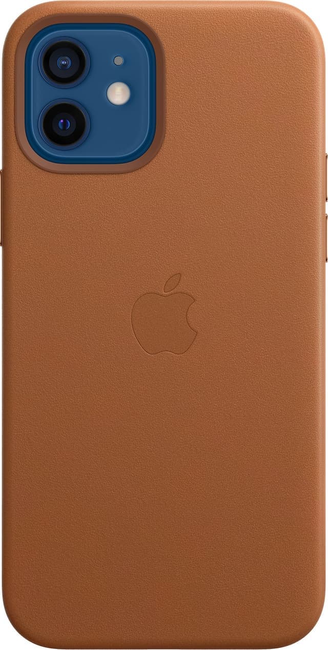 iPhone 12/12 Pro lærdeksel med MagSafe (lærbrun)