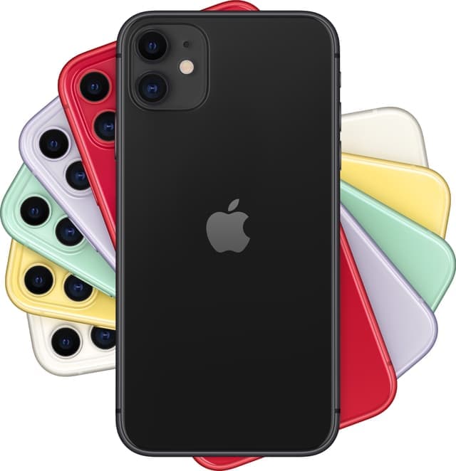 iPhone 11 smarttelefon 64GB (sort)