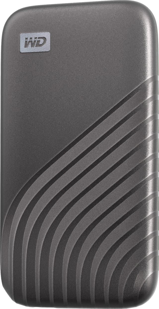 WD My Passport bærbar SSD-disk 2 TB (space grey)