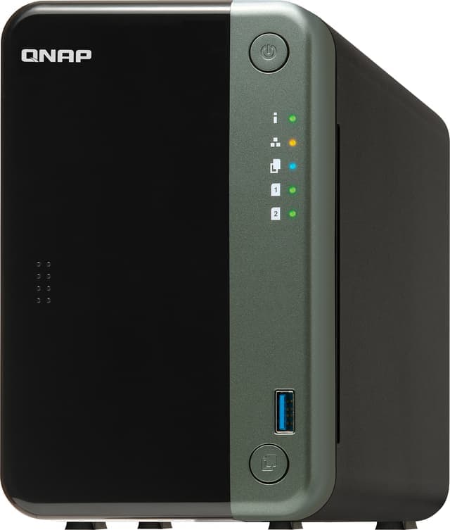 Qnap TS-253D-4G NAS-system med 2 brønner