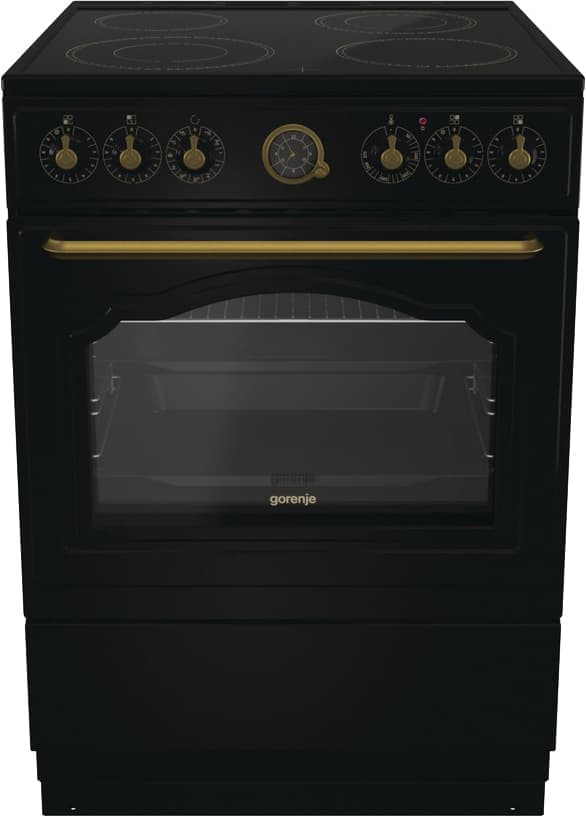 Gorenje Jet Black keramisk komfyr ECS6251CLB