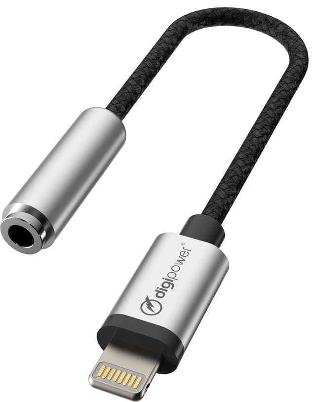 Digip Lightning til 3,5 mm jack adapter til hodetelefoner