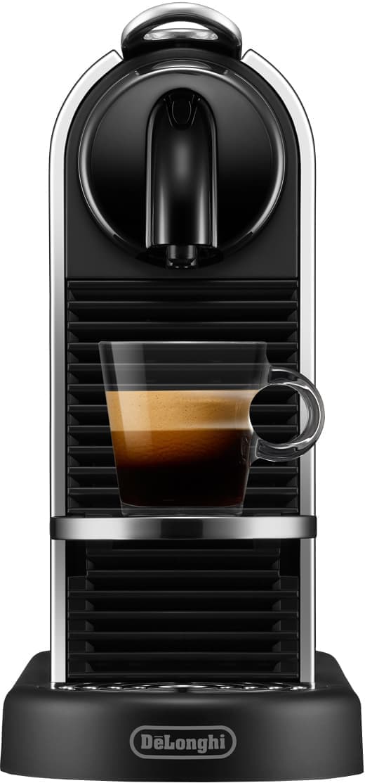 Nespresso CitiZ kaffemaskin av Delonghi EN220M (platina titan)