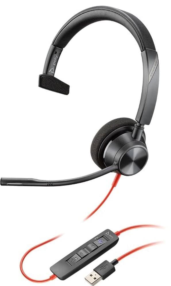 Poly BlackWire BW3310-M USB-A monoheadset