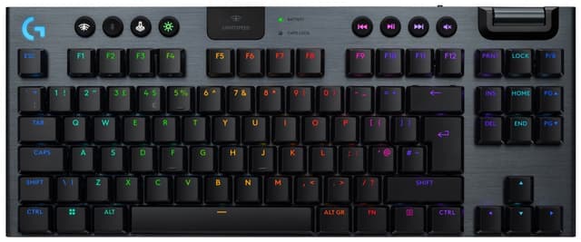 Logitech G915 X Lightspeed TKL Wireless Clicky gamingtastatur (sort)