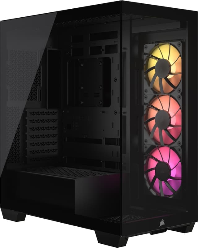 Corsair 3500X ARGB PC-kabinett (sort/glass)