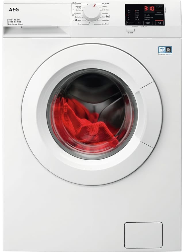 AEG 6000 vaskemaskin med tørketrommel LWD662P86P (8/4kg)