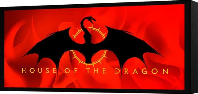Game of Thrones House of the Dragon Targaryen lampe