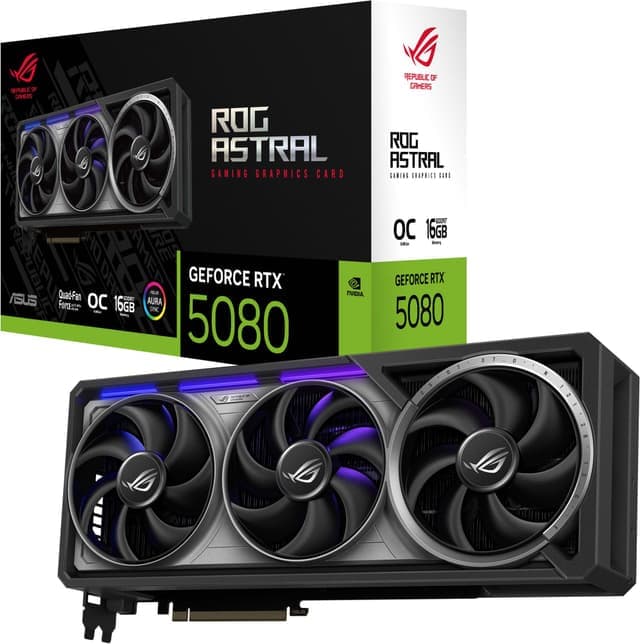 ASUS GeForce RTX 5080 ROG ASTRAL Gaming 16GB OC grafikkort