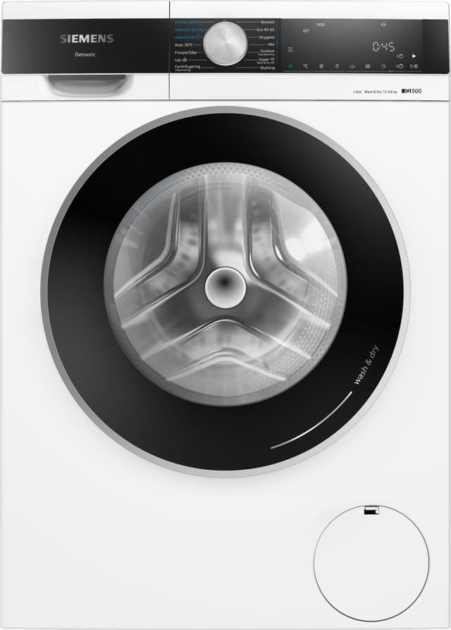 Siemens iQ500 Kombinert Vaskemaskin/Tørketrommel WN54G2A0DN (10.5/6kg)